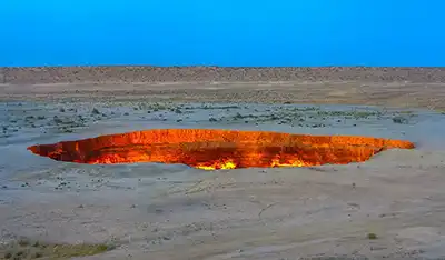 cratera de darvaza gas crater