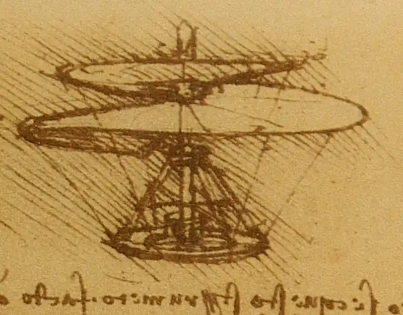 leonardo da vinci helicopter